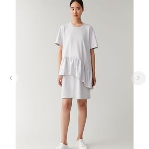 Cos cotton ruffle dress